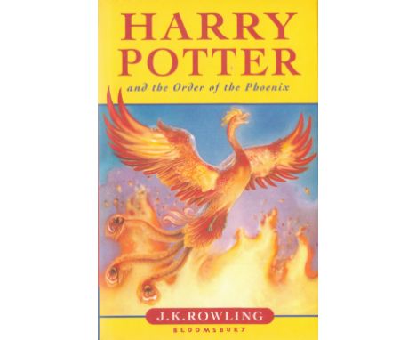 Harry Potter and The Order of The Phoenix by J K Rowling Hardback Book 2003 First Edition published by Bloomsbury Publishing 