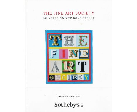 Sotheby's The Fine Art Society 142 Years on New Bond Street Softback Book 2019 First Edition published by Sotheby's some agei