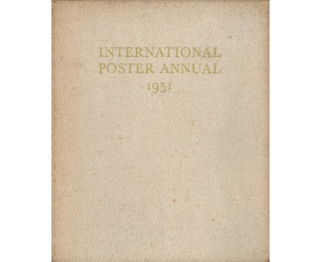 International Poster Annual 1951 edited by W H Allner Hardback Book 1951 First Edition Published by Zollikofer Publishers som