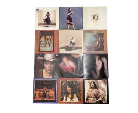 A collection of Emmylou Harris 12" Vinyl LPs, to include: - Pieces of the Sky: K54037: 1975 - Elite hotel: K54060: 1976 - Lux