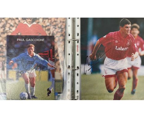 A mixed lot of various sporting ephemera, to include some signed items:Football - Matchday programmes - Ticket stubs - Autogr
