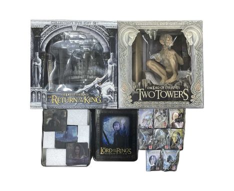A mixed lot of Lord of The Rings memorabilia, to include: - The Two Towers Collectors box-set, lacking film DVD, including Sp