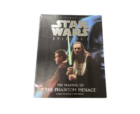 A signed Limited Edition copy of Star Wars Episode I: The Making of the Phantom Menace, bearing the signature of Liam Neeson 