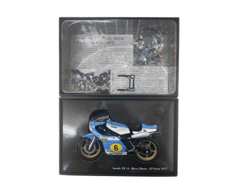 A boxed Minichamps 1:12 scale model: Suzuki XR 14, Barry Sheene, SP Assen 1975