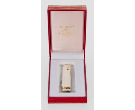 Cartier Taschenmesser-Must de Cartier"Collection Vendôme", 1989Silberfarbenes Metall, partiell vergoldet, geriffelte Oberfläc
