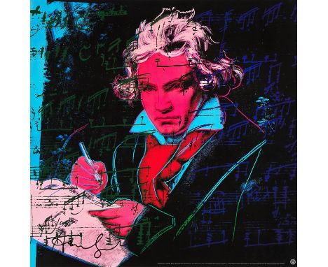 Andy Warhol(1928 Pittsburgh - 1987 New York) nach"Beethoven". OriginaltitelFarboffsetlithographie/festes Papier, 1992. Nach d