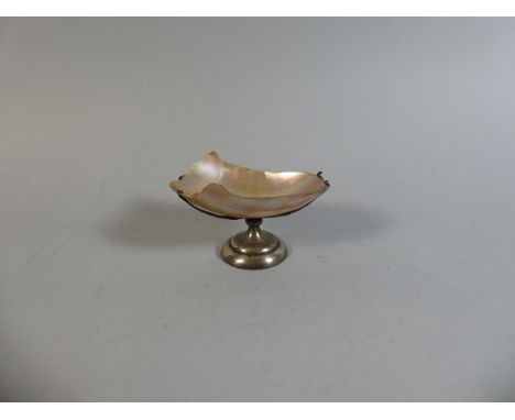 A Silver Mounted Mother of Pearl Sweet Meat Dish, Birmingham 1906