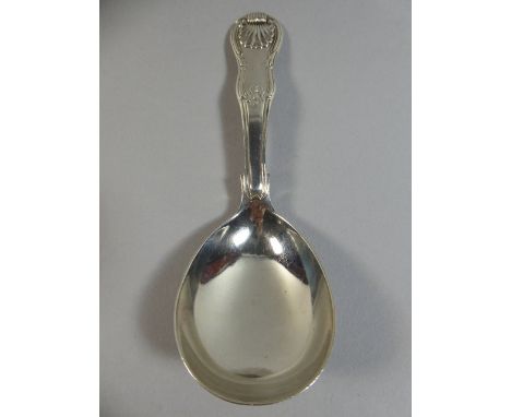 A Georgian Silver Tea Caddy Spoon. Kings Pattern, London 1813. 31.8gms.