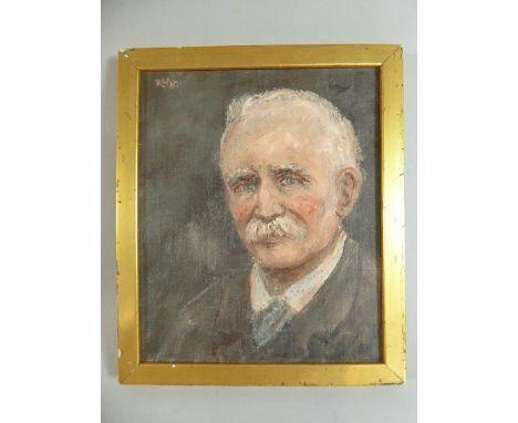 Robert West Napier (1876-1962) A Portrait Sketch of Sir Alexander Grant in 1937. Details Verso 'The Cast Portrait Painted of 