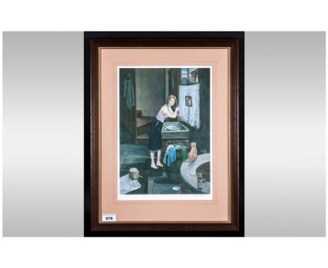 Tom Dodson Pencil Signed Limited & Numbered Edition Colour Lithograph Print. Title 'Friday Night' Cost £310, 14.5x10.25'', mo