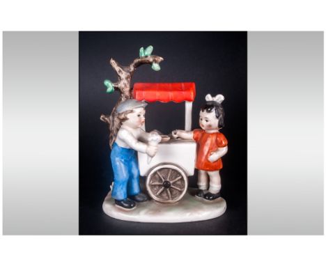Kinderland Goebel German Figure Of The Ice Cream Vendor, number G.F.100