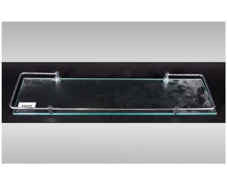 Glass & Chrome Wall Shelf