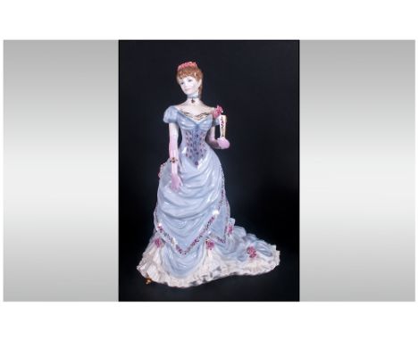 Royal Worcester Limited and Numbered Edition Figure 'The Golden Jubilee Ball' RW 4617 Modeller John Bottomleu. Issued 91996. 