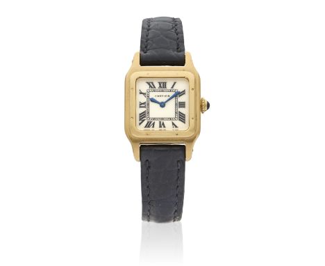 Cartier. A lady's 18K gold manual wind wristwatchModel: Santos DumontDate: Circa 1970Movement: 18-jewel Cal.168 manual wind, 