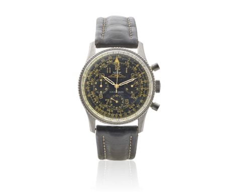 Breitling. A stainless steel manual wind chronograph wristwatch (AF)Date: Circa 1960Movement: 17-jewel Venus Cal.178 manual w