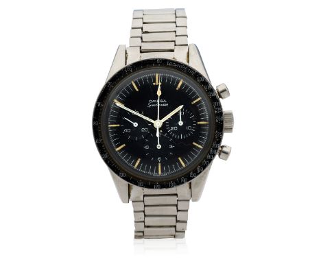 Omega. A stainless steel manual wind chronograph bracelet watchModel: Speedmaster 'Ed White'Reference: S105.003-64Date: Circa