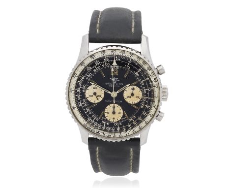 Breitling. A stainless steel manual wind chronograph wristwatchModel: NavitimerReference: 806Date: Circa 1965Movement: 17-jew