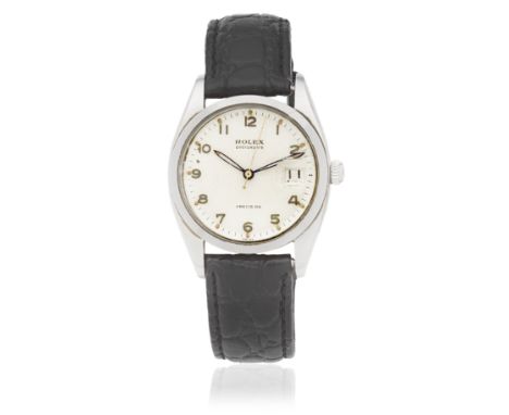 Rolex. A stainless steel manual wind wristwatch with roulette date wheelModel: Oysterdate PrecisionReference: 6494Date: Circa