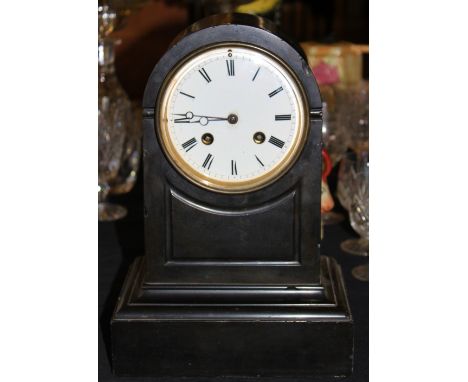Slate mantel clock by Manoah Rodes & sons,Bradford