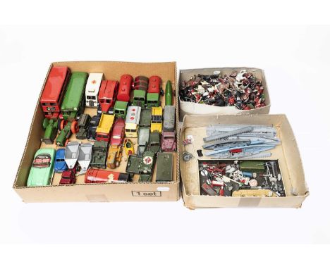 including Double deck bus with Ovaltine advert, Fire engine, Refuse wagon, Ambulance and others (generally F) together with a