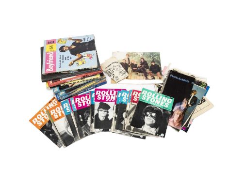 dated from 1st June 1964 to November 1966; together with a The Stones handkerchief, The sensational Rolling Stones booklet, p
