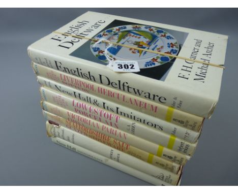 Ceramic Reference Books - 'English Delft Ware' by F H Garner and Michael Archer, 1972 edition, 'Liverpool Herculaneum Pottery