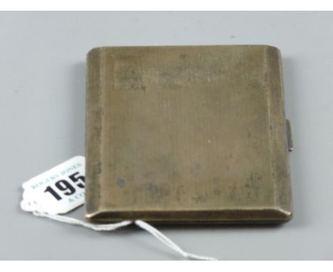 A silver engine turned gent's cigarette case, 5 troy ozs, Sheffield 1939