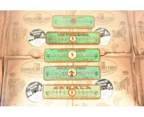 Gramophone Needle Tins, five 'All-U-Need' variants (5)