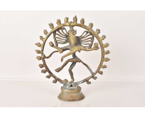 A bronze figure of Shiva Nataraja, 21cm H