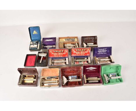 An assortment of Vintage Razors, including Gilette, Wilkinson, Ever-Ready and Valet (parcel) no postage for this lot, we can 