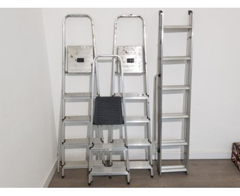 4 sets of aluminium step ladders