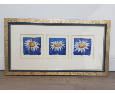 limited edition Nel Whatmore print published by Washington Green titled Daisy chain, this framed item comprises of three sepe
