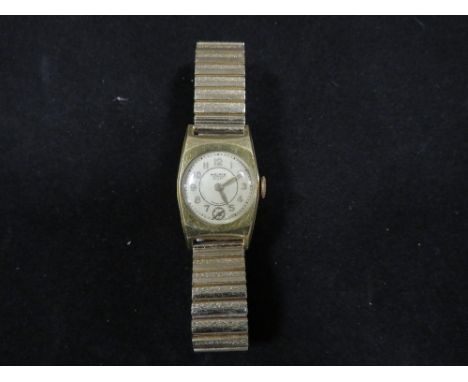 A 1930's 'Medana Sport' rolled gold case wrist watch 