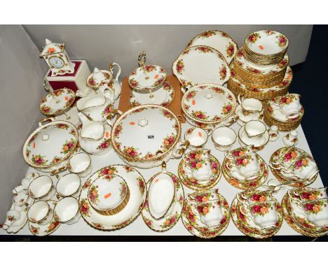 A LARGE COLLECTION OF ROYAL ALBERT OLD COUNTRY ROSES DINNER AND TEA WARES, twin handled soup tureen, two twin handled tureens