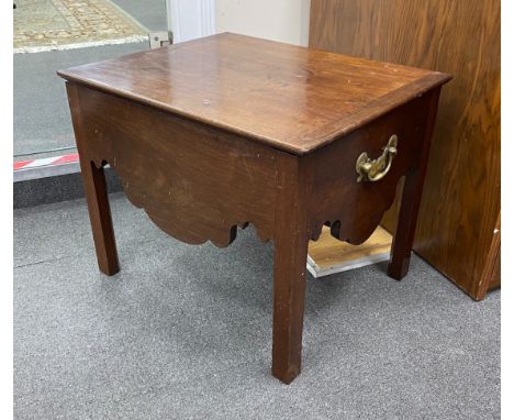 A George III mahogany commode (adapted), width 59cm, depth 49cm, height 48cm