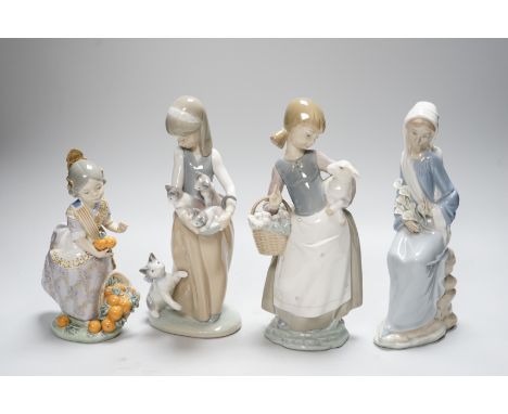 Four Lladro figures