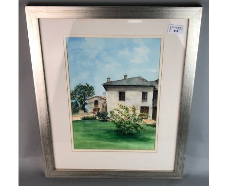 MARGARET MACKAY, SPRING ON THE TAY watercolour on paper, signed to lower left 35cm x 25cm framed and under glass, along with 