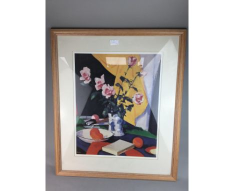 AFTER SAMUEL JOHN PEPLOE RSA (SCOTTISH 1871 - 1935), PINK ROSES; and STILL LIFE a pair of giclee prints 50cm x 40cm Both moun