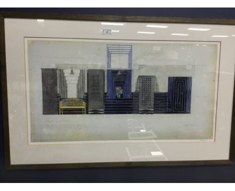 AFTER CHARLES RENNIE MACKINTOSH (SCOTTISH 1868 - 1928), DRAWINGS FOR MISS CRANSTON'S TEA ROOM, SAUCHIEHALL STREET pair of gic