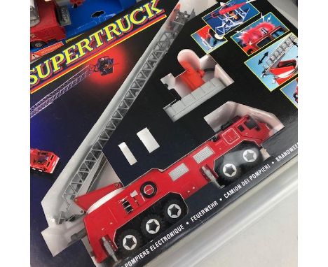 LOT OF MATCHBOX MODEL VEHICLES, comprising fire engines, along other examples, each in box