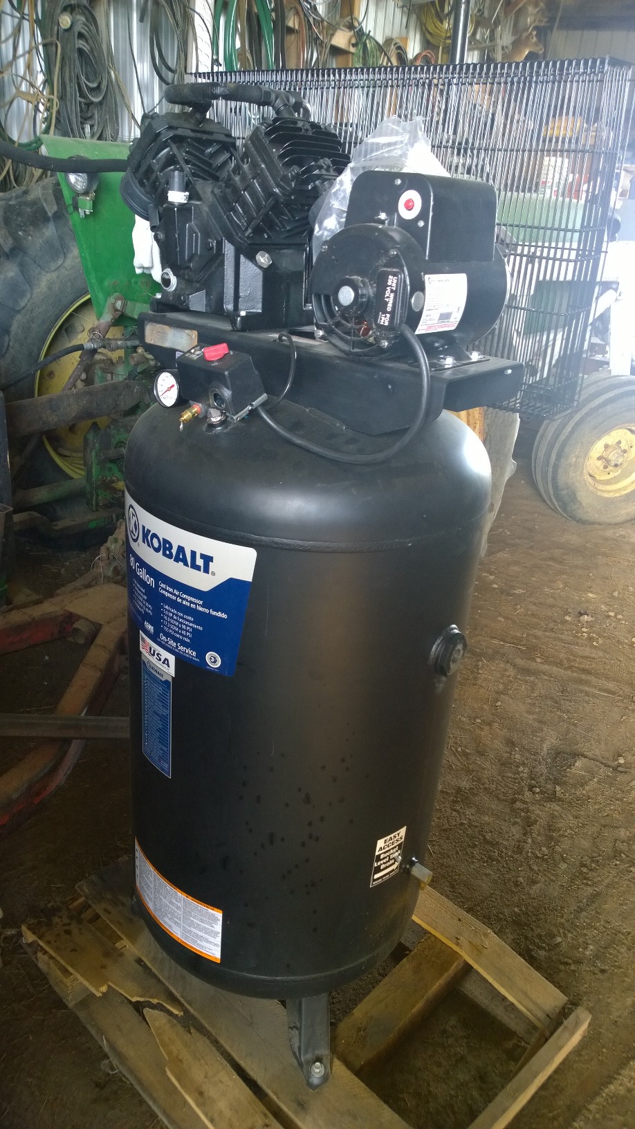 KOBALT AIR COMPRESSER; MTQ312601AJ(AGM07) 80GAL; 155PSI; 5HP