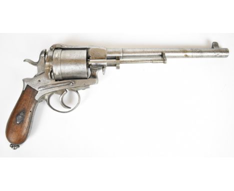 Adler's patent Montegrin Gasser 11mm Werndl Carbine six-shot double-action revolver with Belgian proof marks to the cylinder,