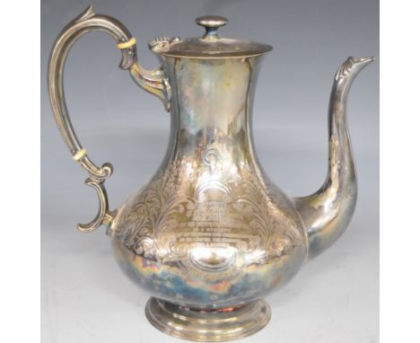 King's Own Light Infantry interest presentation coffee pot inscribed 'Presented to Quarter Master Sergeant J Seymour 51st K.O