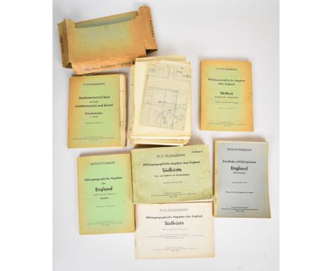 WW2 German Third Reich Nazi 'Operation Sea Lion' planned invasion of England ephemera including books featuring City Transpor