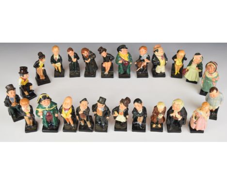 Set of twenty four Royal Doulton Charles Dickens figures, tallest 12cm