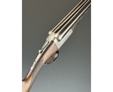 C Jeffery &amp; Sons of Dorchester 12 bore side by side shotgun with named and border engraved locks, engraved underside, tri