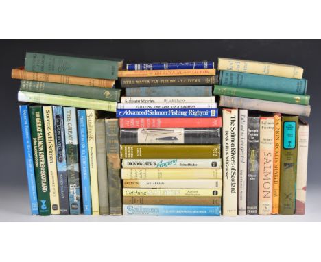 [Angling] Collection of books largely on salmon and fly-fishing to include Fishing for Salmon by Cyril Marson 1929 first edit