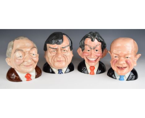 Bairstow Manor Pottery and Carlton Ware four character jugs in the satirical political series modelled by Ray Noble comprisin