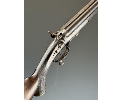 Graham &amp; Son of Inverness .410 side by side hammer action shotgun converted from a rifle&nbsp;with named and engraved loc