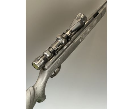 Kral Arms N-01 .22 air rifle with composite stock, chequered semi-pistol grip, raised cheek piece, adjustable sights and 3-9x